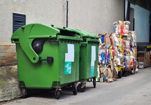 Waste management team collecting trash in Shoreditch